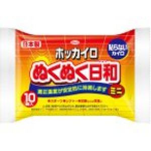 （まとめ）興和新薬 ぬくぬく当番 ホッカイロ ホッカイロ ぬくぬく日和 貼らないミニ10個 〔×5点セット〕