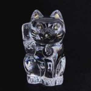 バカラ Baccarat フィギュア オーナメント 招き猫 クリア 2607786 【並行輸入品】 2607786