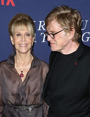NEW YORK, NY - SEPTEMBER 27:  Actress Jane Fonda and actor/director/producer Robert Redford attend the New York premiere of "Our Souls At Night" hosted by Netflix at The Museum of Modern Art on September 27, 2017 in New York City.  (Photo by Jim Spellman/WireImage)