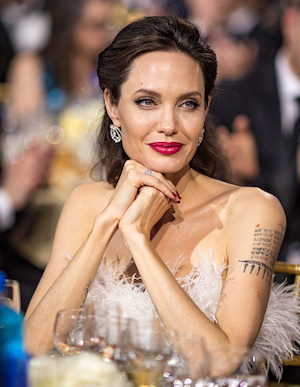 SANTA MONICA, CA - JANUARY 11: Actor Angelina Jolie attends The 23rd Annual Critics' Choice Awards at Barker Hangar on January 11, 2018 in Santa Monica, California. (Photo by Christopher Polk/Getty Images for The Critics' Choice Awards )