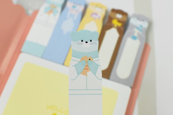 【100均ずぼらシュラン】ダイソー「ファニーふせん カワウソ」100円でこのキュートさは罪！の画像6