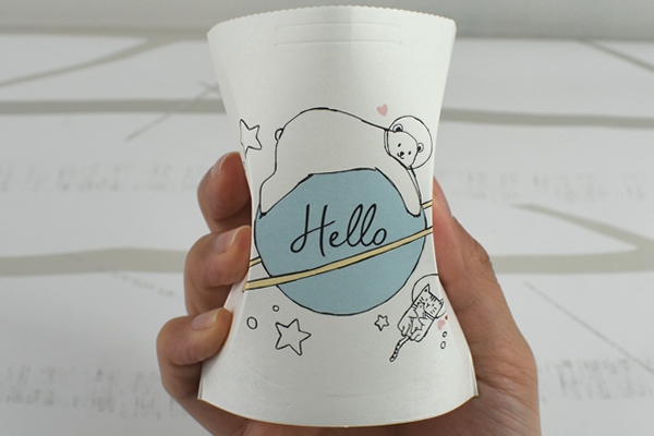 【100均ずぼらシュラン】ダイソー「ハローベア簡組立紙コップ」は紙コップならぬ神コップ？の画像4