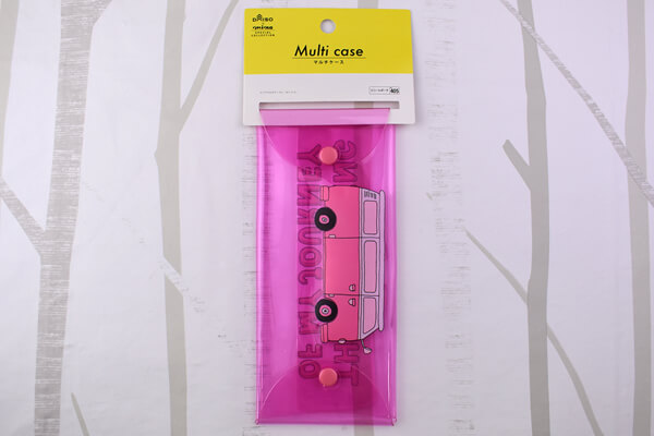 【100均ずぼらシュラン】ダイソー「クリアマルチケースL（mina）」鮮やかなビビッドピンクがかわいい！の画像2