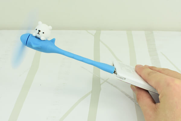 【100均ずぼらシュラン】ダイソー「USB差込型ファン」はシロクマがチャームポイント！の画像6