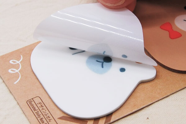 【100均ずぼらシュラン】ダイソー「フィルムふせん（クマ）」透け感がちょうどいいフィルムタイプが便利の画像4