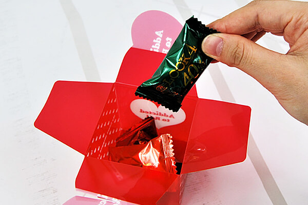 【100均ずぼらシュラン】セリア 「ハートクッキーボックス 2P レッド・ハート」組み立ていらずでキュートにラッピング!の画像5
