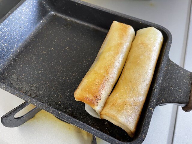 【塩チョコバナナ春巻き】、完全にクレープ屋のうまさを超えた！　溢れ出すチョコバナナが至高の画像5