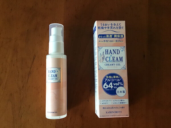 KAMINOMOTO　HAND CLEAM クリーミージェル　パッケージと本体