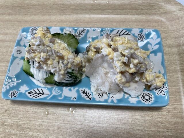 『家事ヤロウ!!!』【サラダチキンと蛇腹きゅうり〜中華風タルタルがけ〜】、ザーサイってこんなにうまかったのか!? マジ最強のタルタルに胃袋掴まれた!の画像5