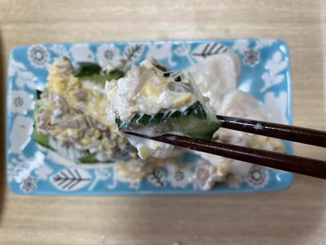 『家事ヤロウ!!!』【サラダチキンと蛇腹きゅうり〜中華風タルタルがけ〜】、ザーサイってこんなにうまかったのか!?　マジ最強のタルタルに胃袋掴まれた！の画像7