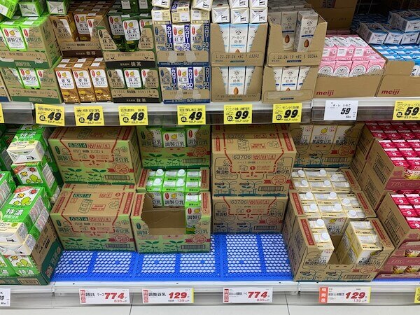 パックドリンクの種類は多い！