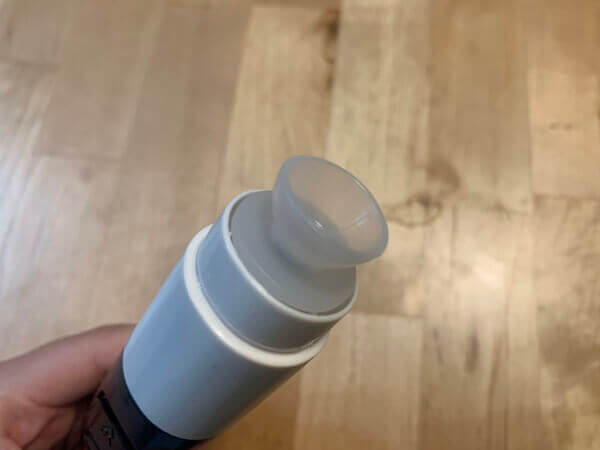 柔らかい肌触りのシリコーンヘッド