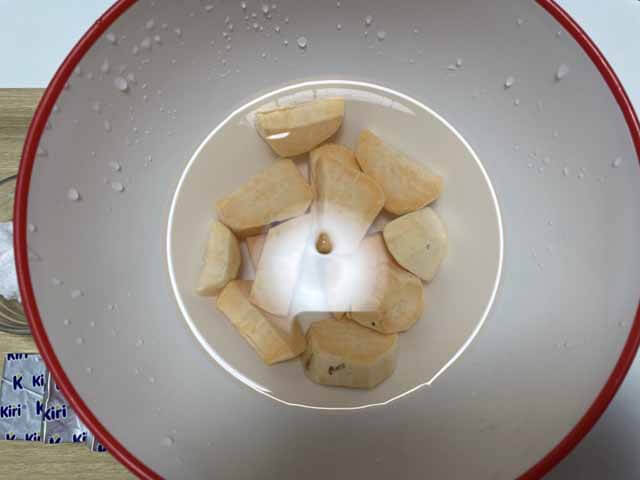 サツマイモのクリームチーズきんとんの手順