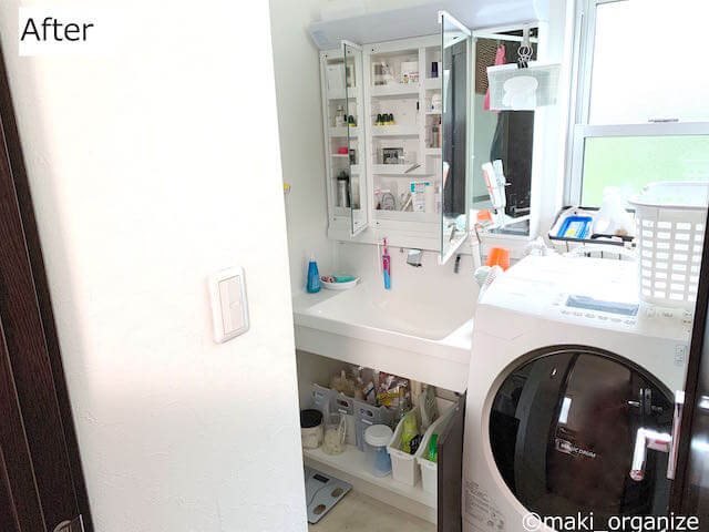 収納グッズを変えたら「洗面台」が激変！　「100均」アイテム15点でプロが手直しビフォーアフターの画像2