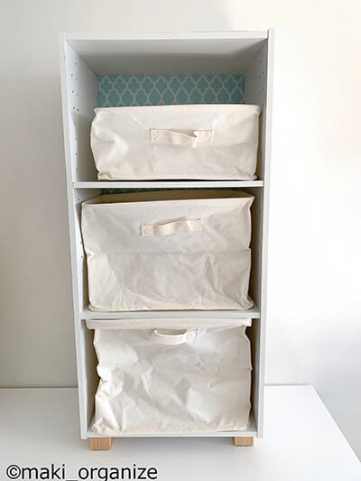 オール330円以内！　収納のプロが紹介、ダイソー布製「シンプル収納ボックス」はランドリーやカラーボックスにぴったりの画像13