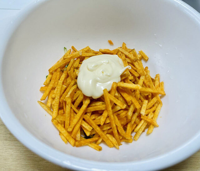 材料を混ぜた写真