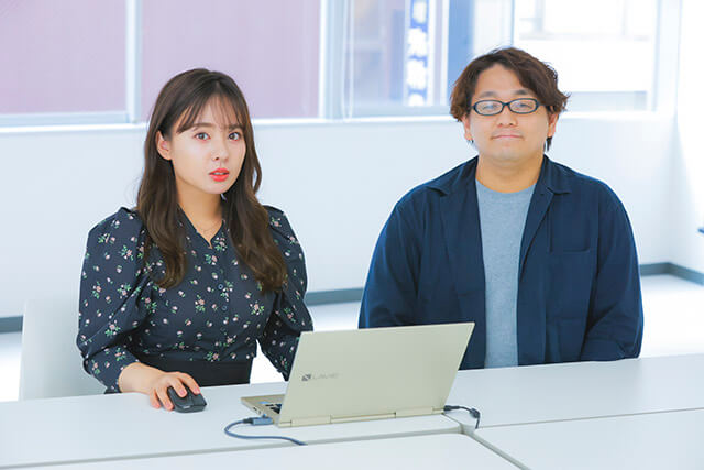 山田菜々さんと長谷川拓也さんの写真