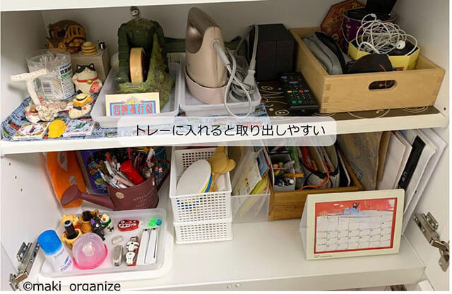 棚の中の写真