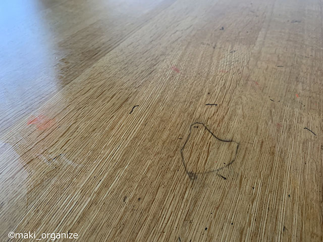 テーブルの写真