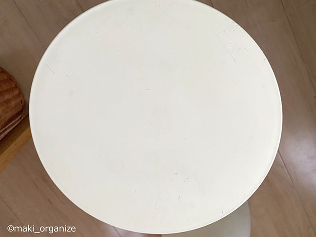 テーブルの写真