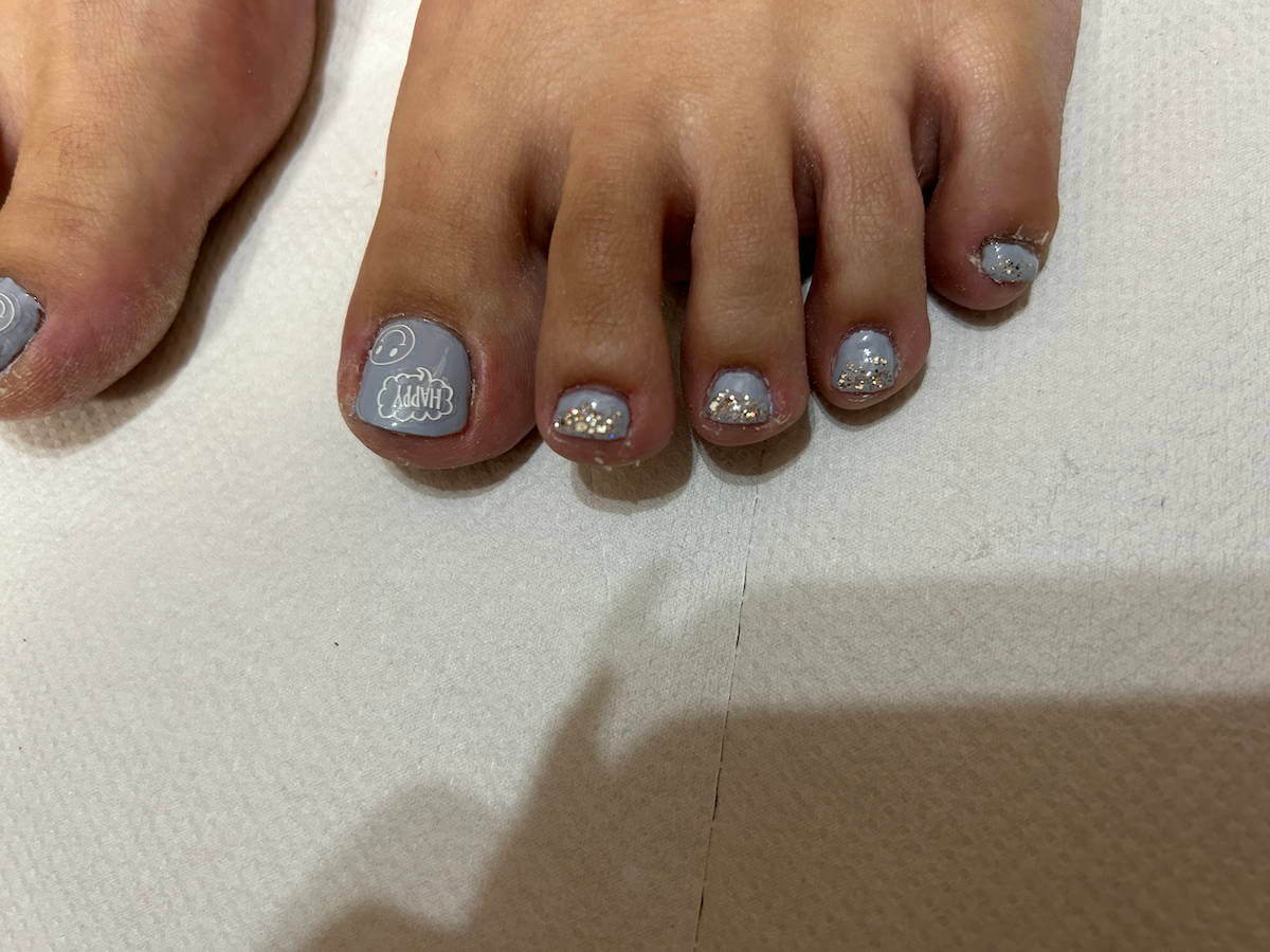 ネイルアートの完成画像