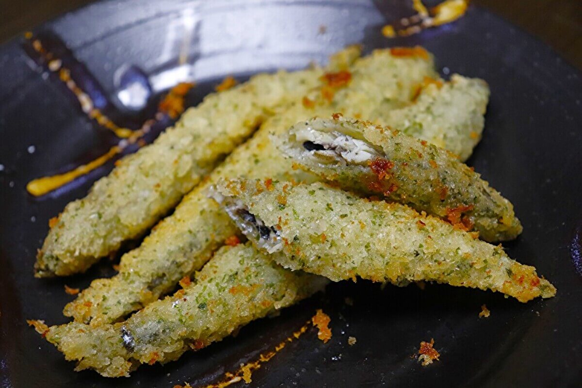 業務スーパー「子持ちカラフトししゃもフライ（青さのり入り）」の画像