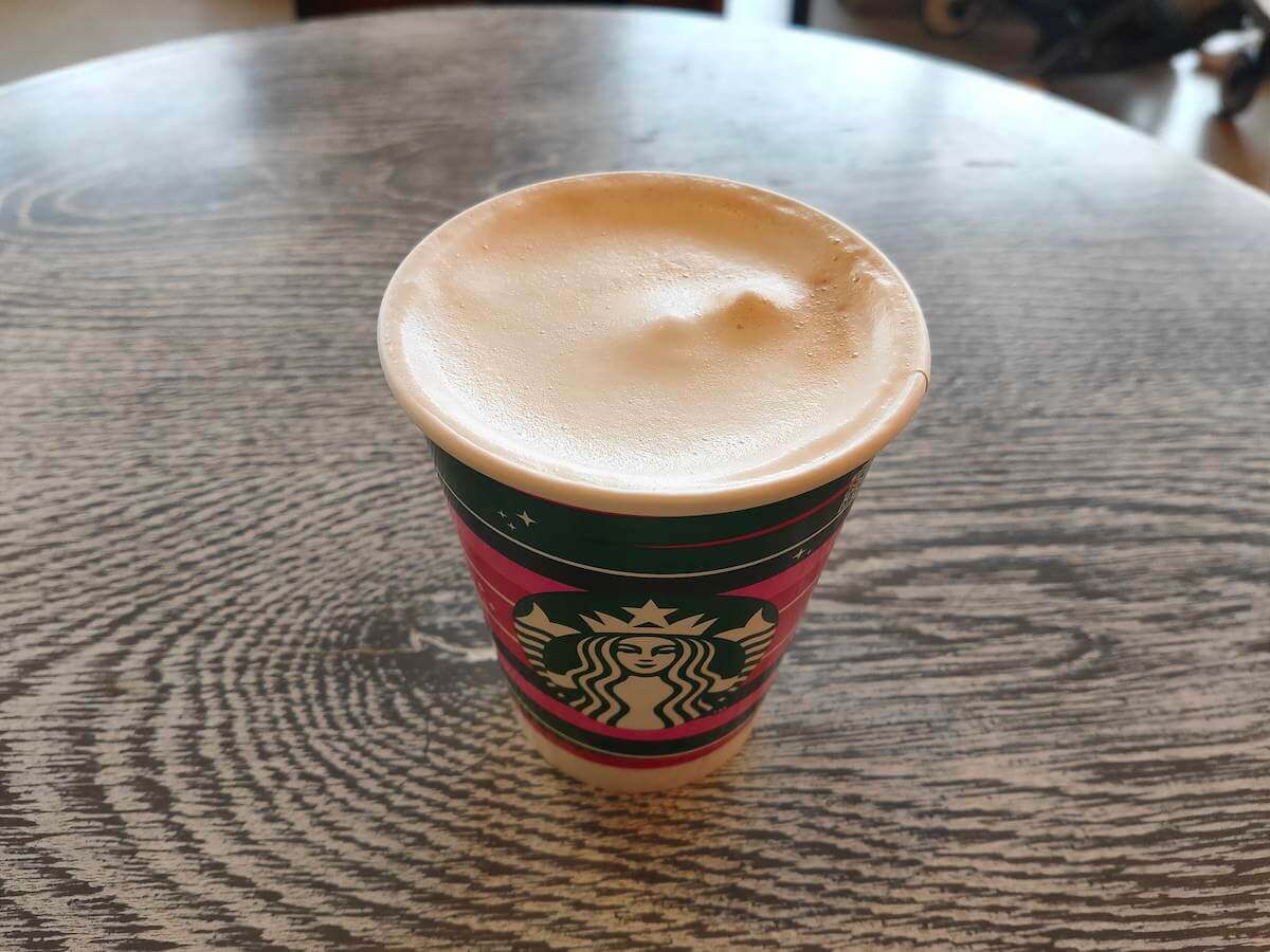 ディカフェに変更した「スターバックスラテ」の画像