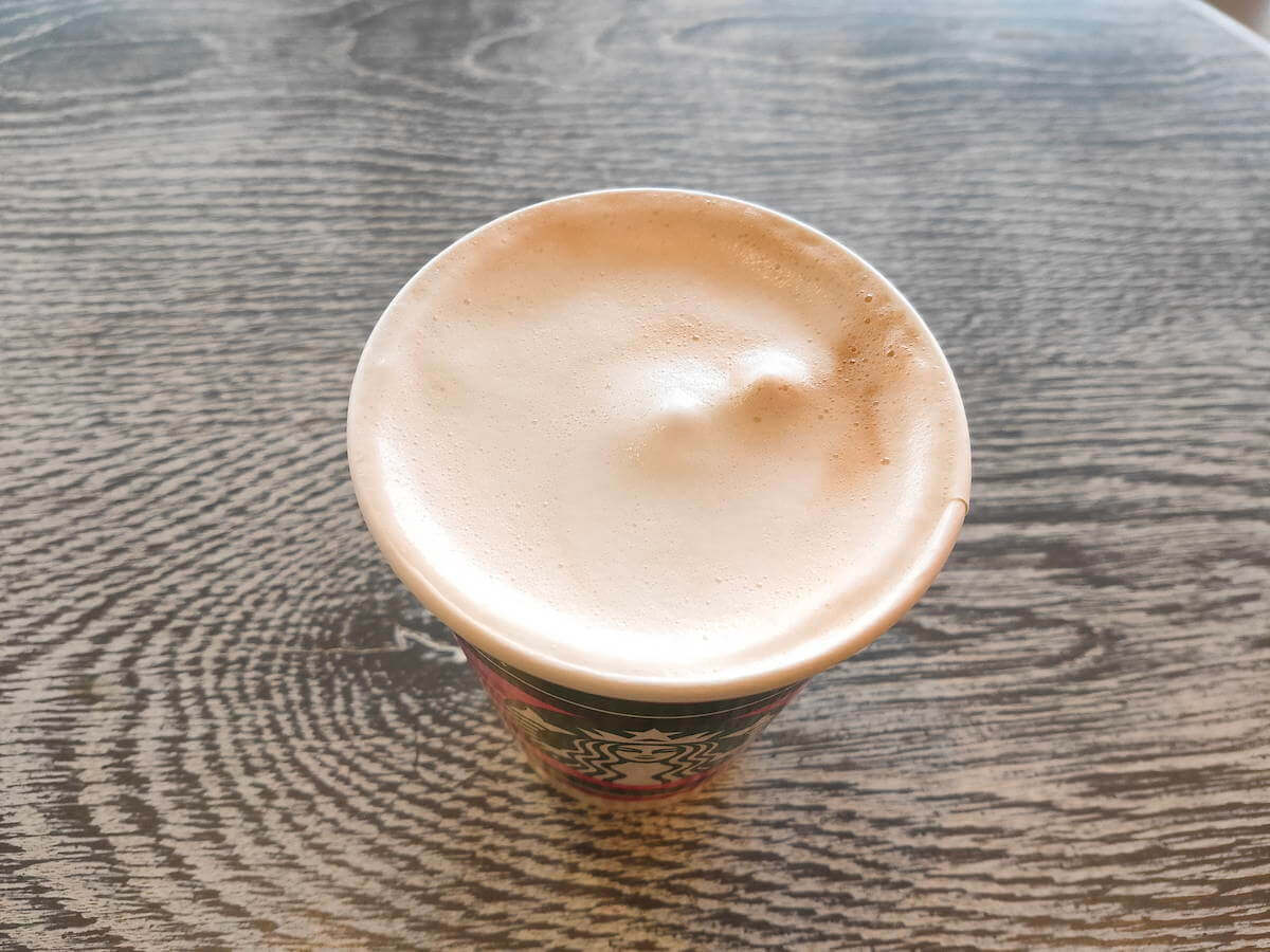 ディカフェに変更した「スターバックスラテ」の画像