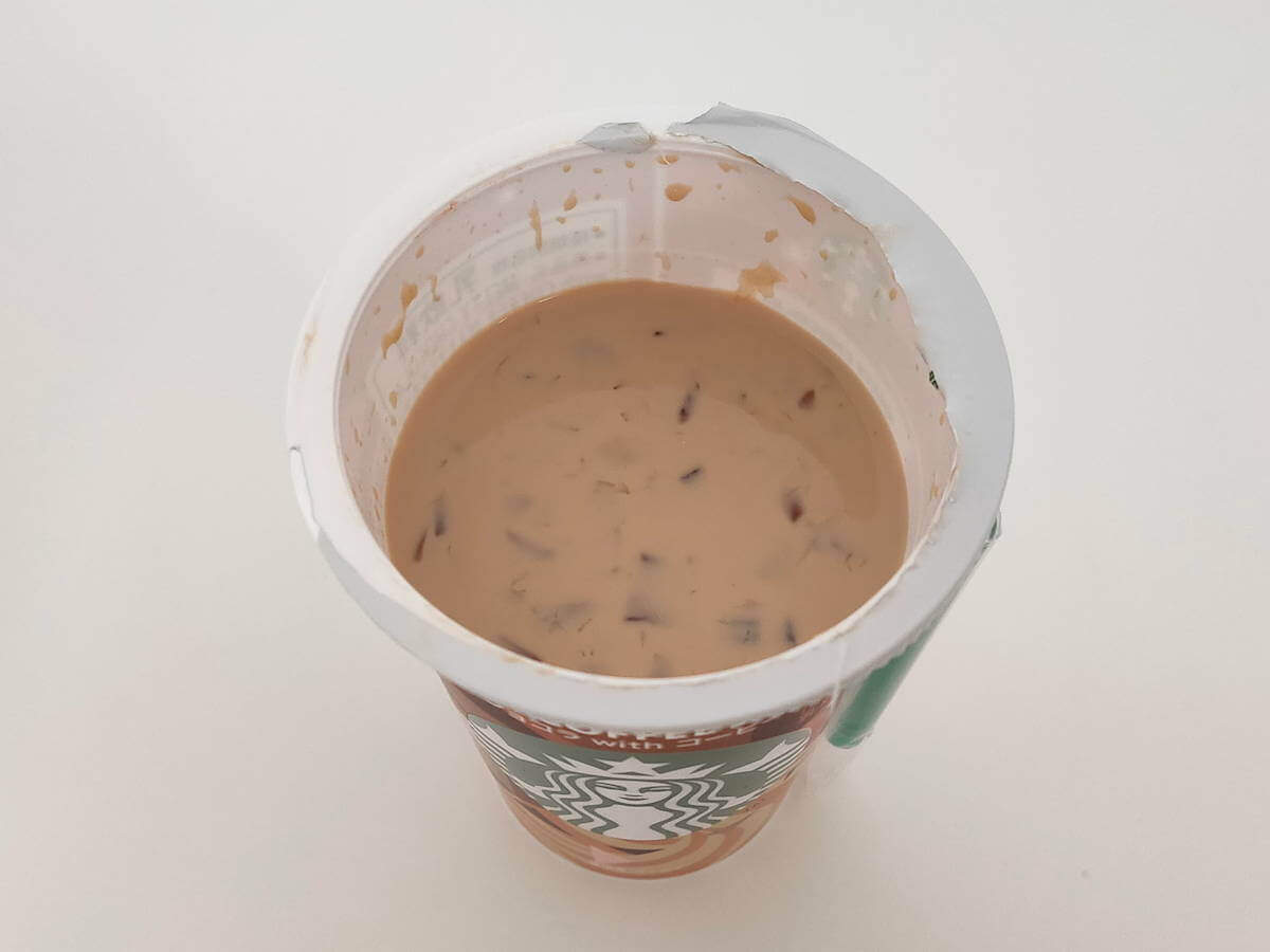 スタバチルドカップ「【ファミマ限定】メルティーショコラ with コーヒージェリー」の画像