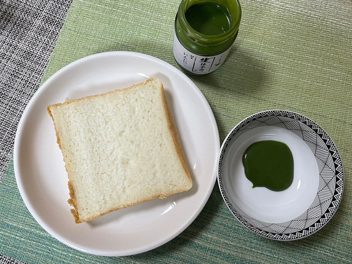 銀座に志かわの食パンと「生抹茶みつ」の画像