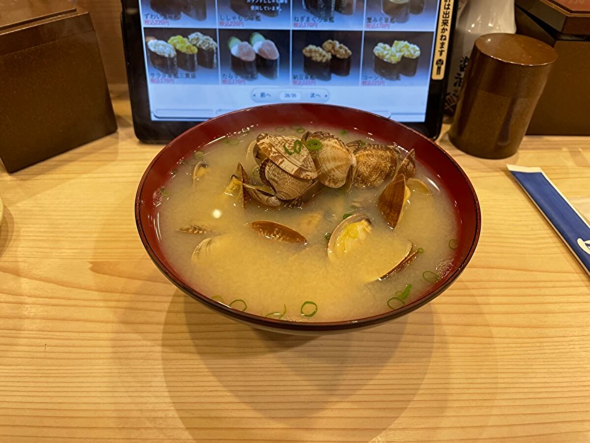 回転寿司みさきのあさりの大名椀の画像