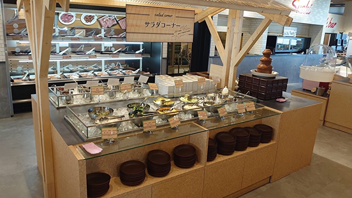 すたみな太郎premiumbuffetのサラダコーナーの画像